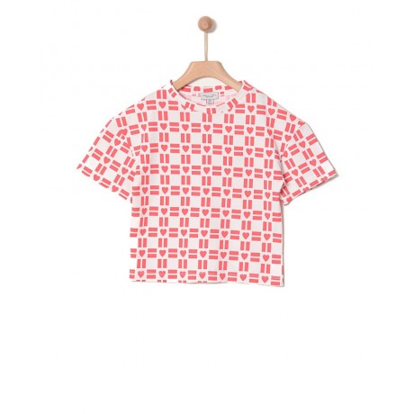 Yell Oh! T-shirt 100% οργανικό Βαμβάκι HEARTS ALLOVER